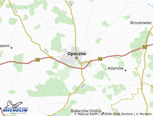 MICHELIN Opoczno map - ViaMichelin