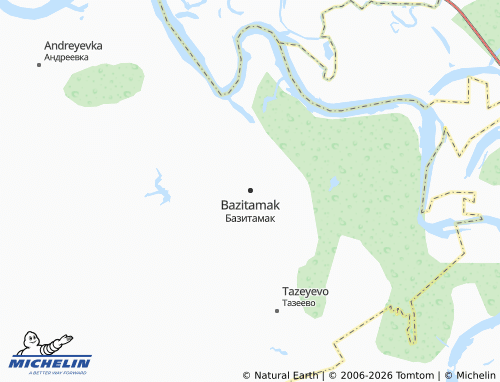 MICHELIN-Landkarte Bazitamak - ViaMichelin