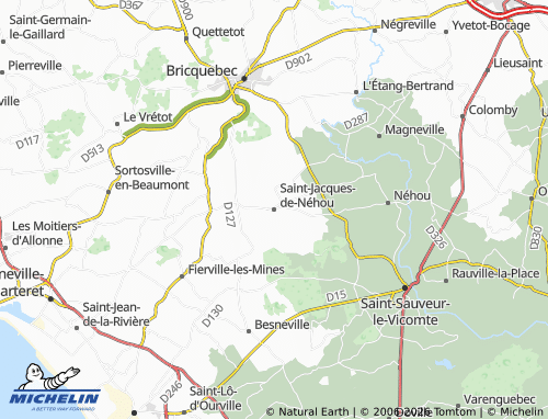 MICHELIN Saint-Jacques-de-Néhou map - ViaMichelin