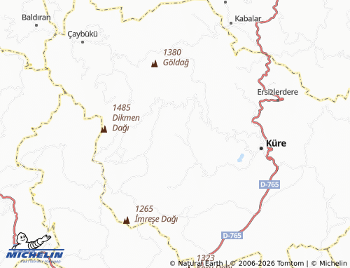 MICHELIN Bürüm map - ViaMichelin