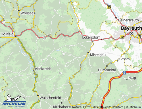 MICHELIN-Landkarte Frankenhaag - ViaMichelin