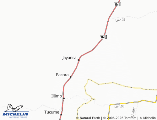 Mapa MICHELIN Jayanca - ViaMichelin
