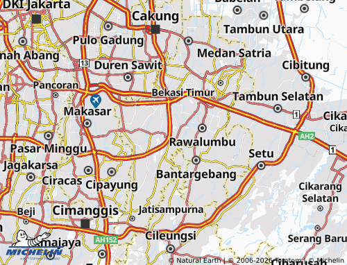 Mapa MICHELIN Jatiasih - ViaMichelin