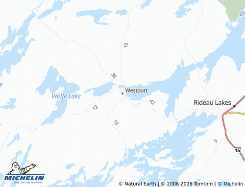 Kaart MICHELIN Westport - ViaMichelin