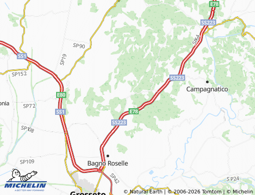 Carte MICHELIN Batignano - ViaMichelin