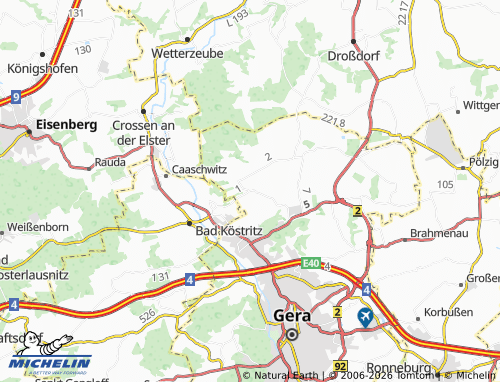 MICHELIN Roben map - ViaMichelin