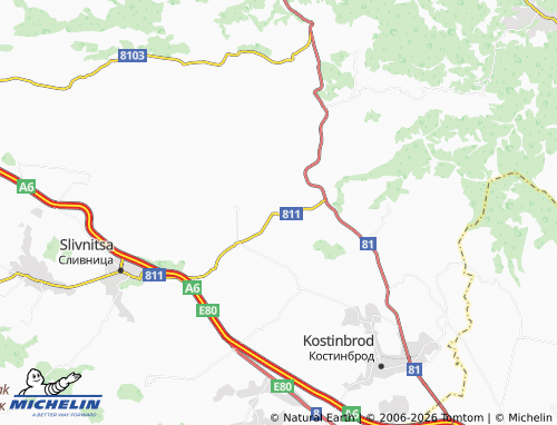 MICHELIN Bogyovtsi map - ViaMichelin