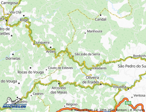 MICHELIN São João da Serra map - ViaMichelin