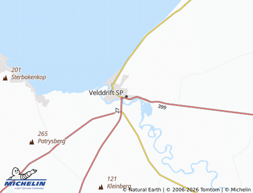 MICHELIN-Landkarte Velddrift SP - ViaMichelin