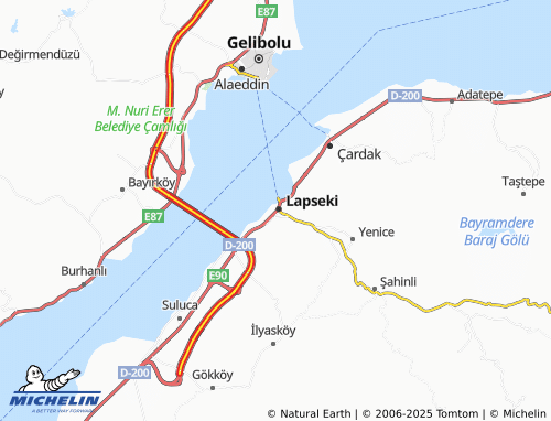MICHELIN Cumhuriyet map - ViaMichelin