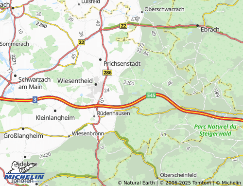 MICHELIN Untersambach map - ViaMichelin