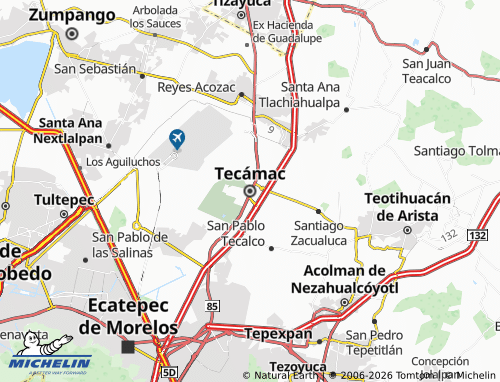 Mapa MICHELIN Tecámac - ViaMichelin