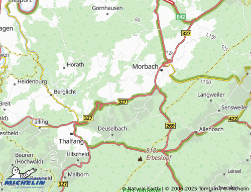 MICHELIN Odert map - ViaMichelin