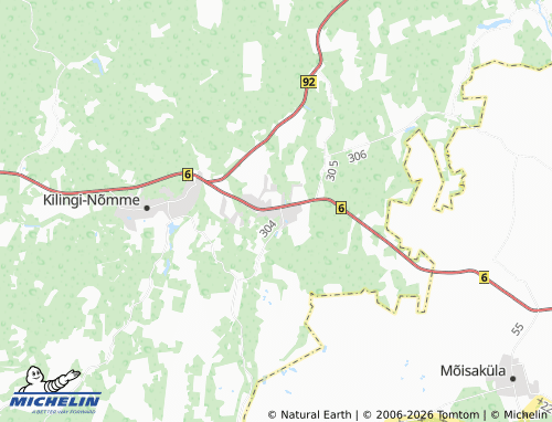 MICHELIN Tihemetsa map - ViaMichelin