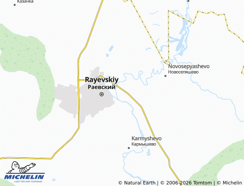 MICHELIN-Landkarte Starosepyashevo - ViaMichelin