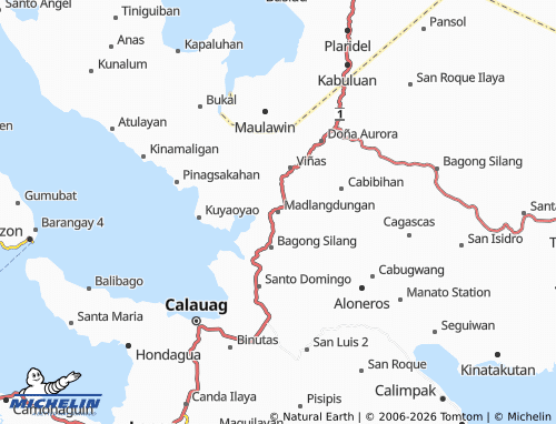 MICHELIN Madlangdungan map - ViaMichelin