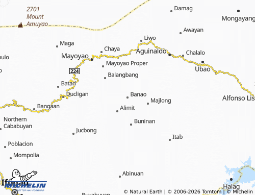 MICHELIN Banao map - ViaMichelin