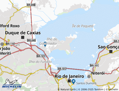 MICHELIN Jardim Guanabara map - ViaMichelin