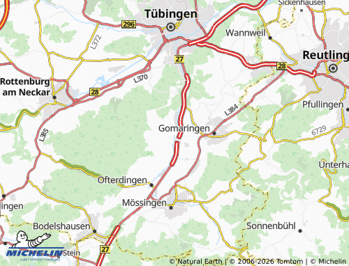 MICHELIN Dußlingen map - ViaMichelin