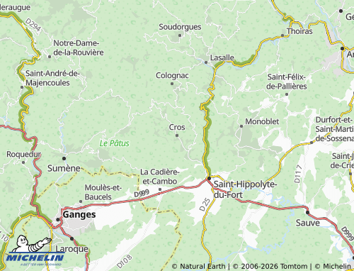 Mapa MICHELIN Cros - ViaMichelin
