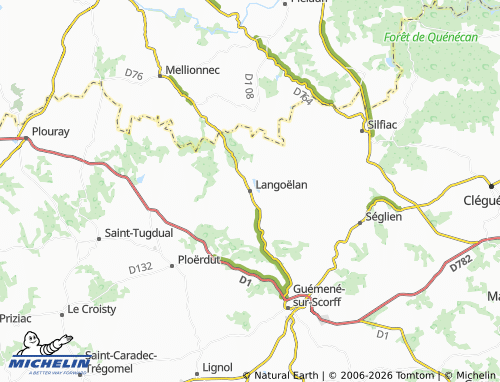 Mappa MICHELIN Langoëlan - ViaMichelin