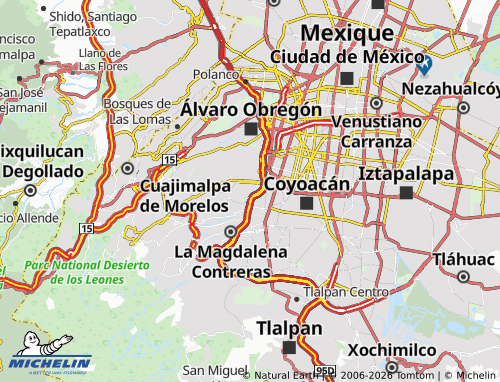 Mapa MICHELIN Colonia Las Águilas - ViaMichelin