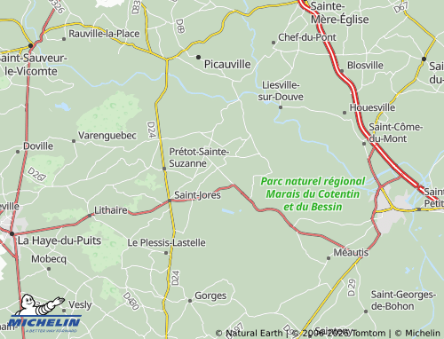 MICHELIN Coigny map - ViaMichelin