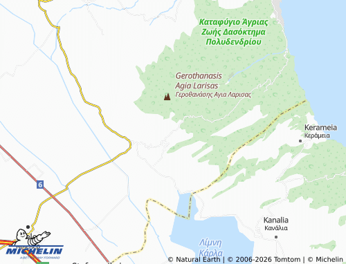 MICHELIN Elafos map - ViaMichelin