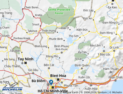 MICHELIN-Landkarte Phú Riềng - ViaMichelin