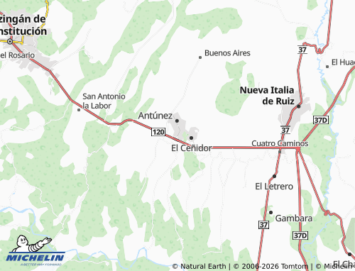 Mapa MICHELIN Antúnez, Libertad - ViaMichelin
