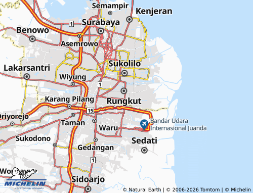 MICHELIN-Landkarte Rungkut Kidul - ViaMichelin