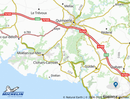 MICHELIN Penhars map - ViaMichelin