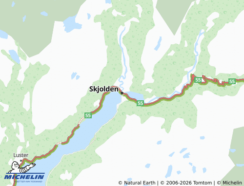Mappa MICHELIN Skjolden - ViaMichelin