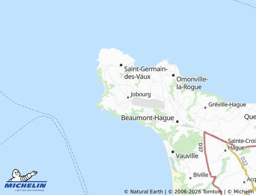 MICHELIN Jobourg map - ViaMichelin