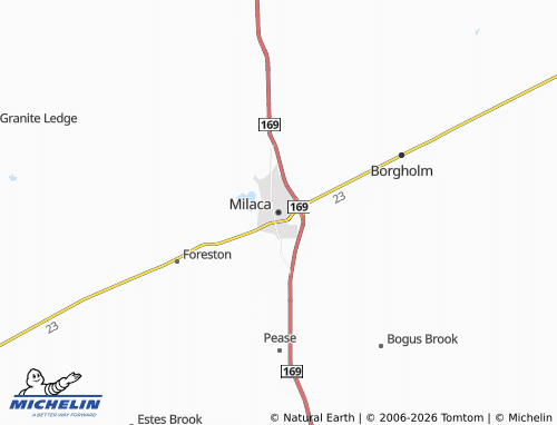 Carte MICHELIN Milaca - ViaMichelin