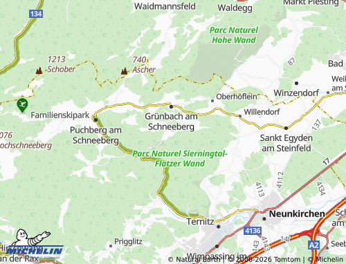 MICHELIN Schrattenbach map - ViaMichelin