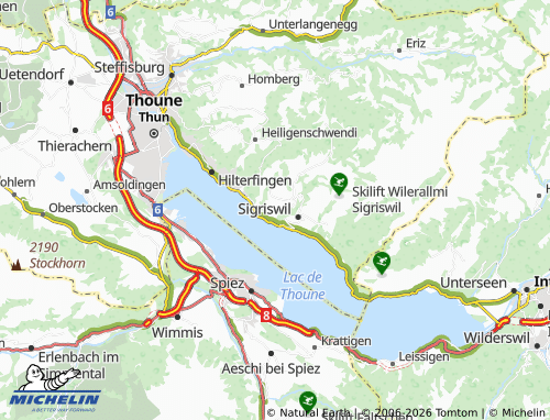 Mappa MICHELIN Aeschlen ob Gunten - ViaMichelin