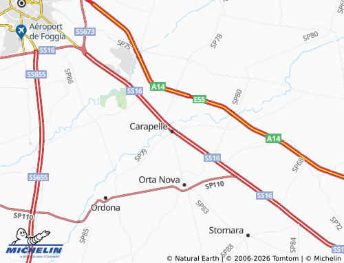 MICHELIN Carapelle map - ViaMichelin