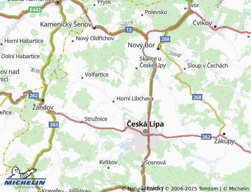 MICHELIN-Landkarte Manušice - ViaMichelin