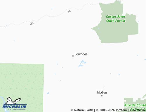 Mapa MICHELIN Lowndes - ViaMichelin
