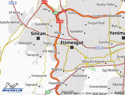 MICHELIN-Landkarte Süvari - ViaMichelin