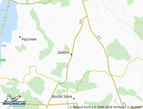 MICHELIN Zadzim map - ViaMichelin
