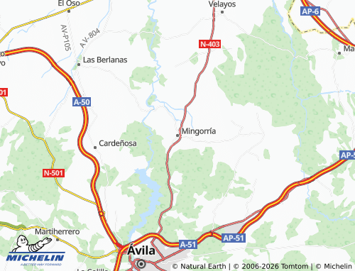 Mappa MICHELIN Mingorría - ViaMichelin
