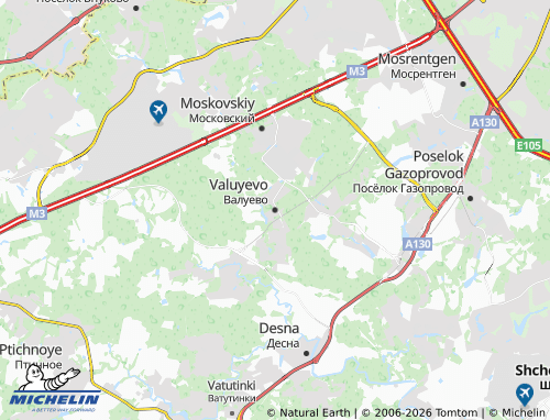 Carte MICHELIN Valuyevo - ViaMichelin