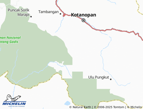 MICHELIN Pagar Gunung map - ViaMichelin