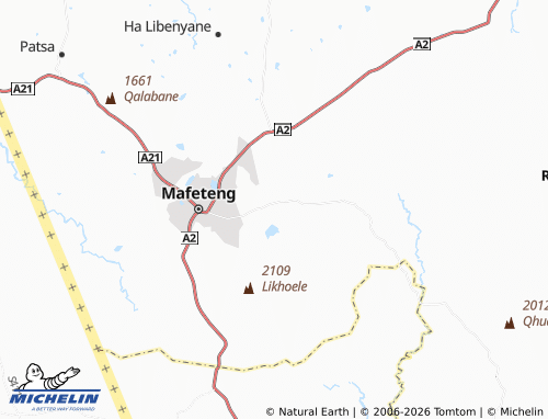 MICHELIN Ha Qobete map - ViaMichelin