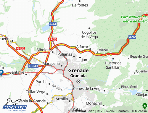 Mappa MICHELIN Pulianas - ViaMichelin