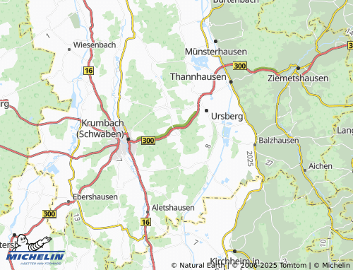 MICHELIN Edenhausen map - ViaMichelin
