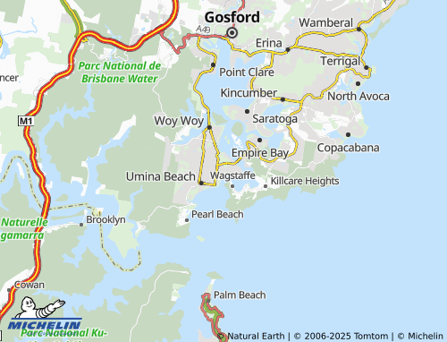 MICHELIN Ettalong Beach map - ViaMichelin