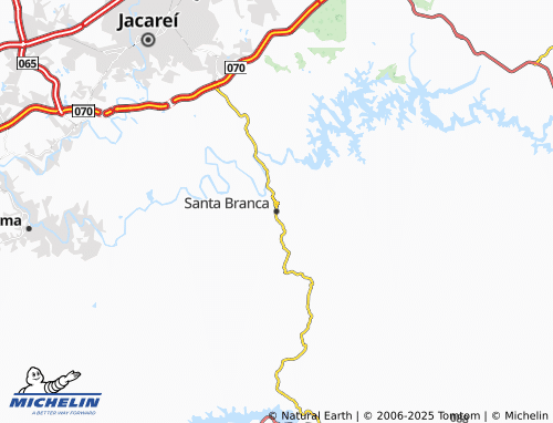 MICHELIN Santa Branca map - ViaMichelin